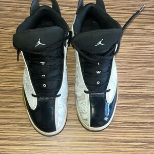 Jordan Black and White Men's Shoes
